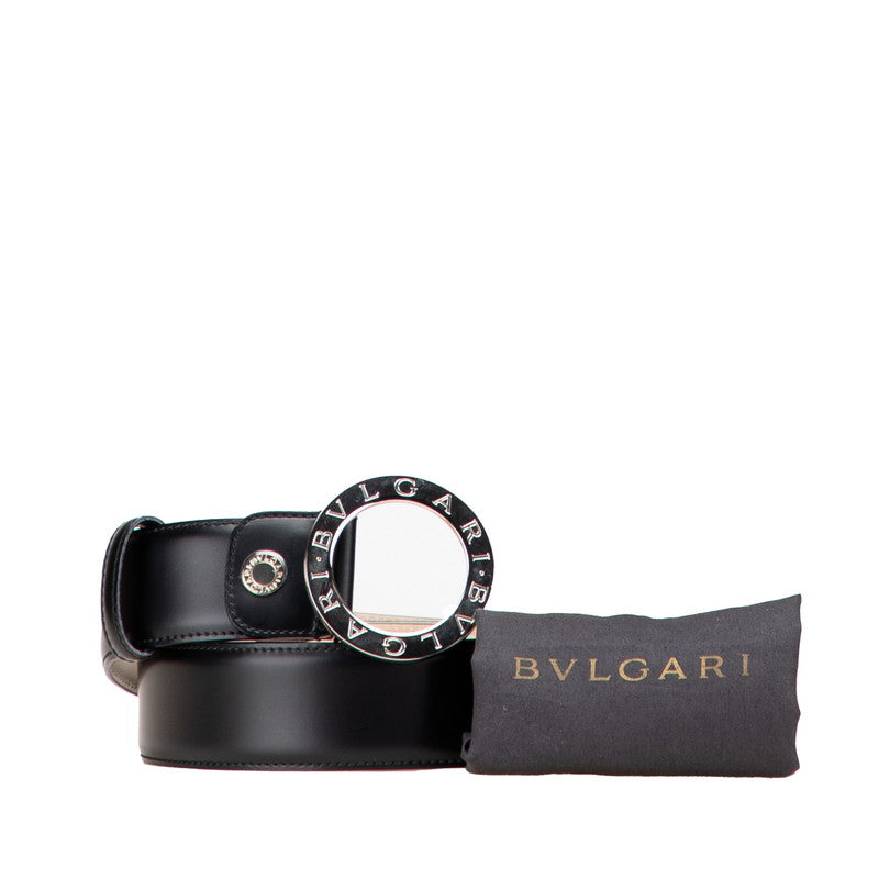 ブルガリ ブルガリブルガリ ベルト サイズ：44/110 ブラック レザー レディース BVLGARI 【中古】