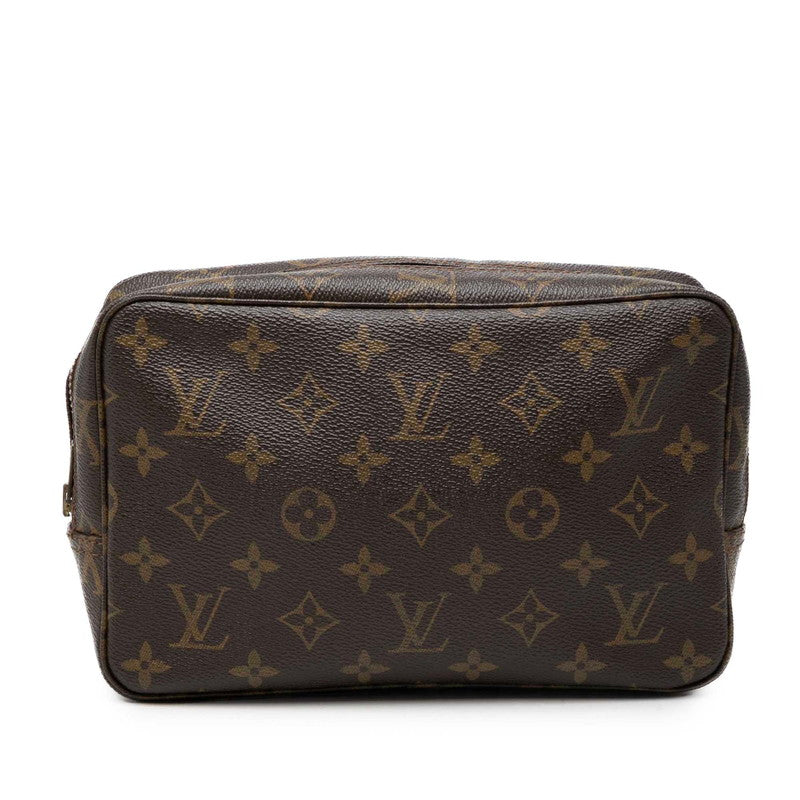 ルイ ヴィトン モノグラム トゥルース トワレット 23 ポーチ コスメポーチ M47524 ブラウン PVC レザー レディース LOUIS VUITTON 【中古】