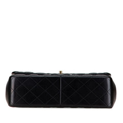シャネル マトラッセ ココマーク Wフラップ チェーン ショルダーバッグ ハンドバッグ ブラック ラムスキン レディース CHANEL 【中古】