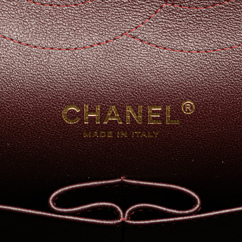 シャネル マトラッセ ココマーク Wフラップ チェーン ショルダーバッグ ハンドバッグ ブラック ラムスキン レディース CHANEL 【中古】