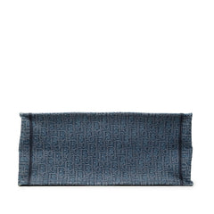 ディオール オブリーク ブックトート ラージ トートバッグ ブルー デニム レディース Dior 【中古】