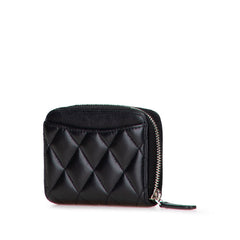 シャネル マトラッセ クラシック ジップコインパース ココマーク コインケース AP0216 ブラック ラムスキン レディース CHANEL 【中古】