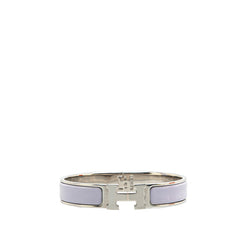 エルメス クリックH PM ブレスレット シルバー パープル メタル レディース HERMES 【中古】