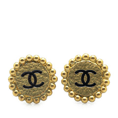 シャネル ヴィンテージ ココマーク ラウンド イヤリング ゴールド メッキ レディース CHANEL 【中古】