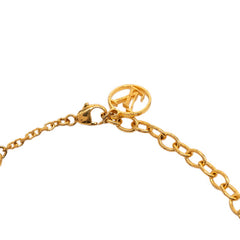 ルイ ヴィトン モノグラム フラワー フラワーフル LVサークル ブレスレット M68127 ゴールド メッキ レディース LOUIS VUITTON 【中古】