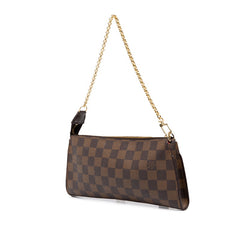 ルイ ヴィトン ダミエ エヴァ チェーン ハンドバッグ ショルダーバッグ 2WAY N55213 ブラウン PVC レザー レディース LOUIS VUITTON 中古