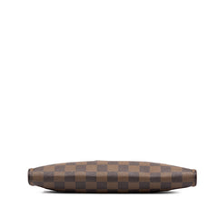 ルイ ヴィトン ダミエ エヴァ チェーン ハンドバッグ ショルダーバッグ 2WAY N55213 ブラウン PVC レザー レディース LOUIS VUITTON 中古