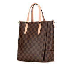 ルイ ヴィトン ダミエ ベルモントBB トートバッグ ショルダーバッグ 2WAY N60297 ブラウン ピンク PVC レザー レディース LOUIS VUITTON 【中古】