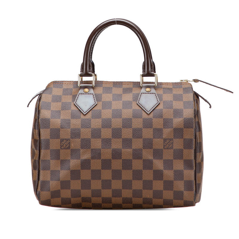 ルイ ヴィトン ダミエ スピーディ25 ハンドバッグ N41532 ブラウン PVC レザー レディース LOUIS VUITTON 【中古】