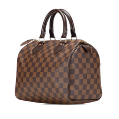 ルイ ヴィトン ダミエ スピーディ25 ハンドバッグ N41532 ブラウン PVC レザー レディース LOUIS VUITTON 【中古】