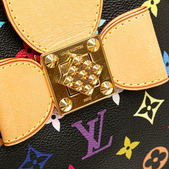 ルイ ヴィトン モノグラム マルチカラー アニーMM ショルダーバッグ M40308 ブラック PVC レザー レディース LOUIS VUITTON 【中古】