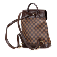 ルイ ヴィトン ダミエ ソーホー リュック バックパック N51132 ブラウン PVC レザー レディース LOUIS VUITTON 【中古】