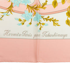 エルメス カレ90 ROMANTIQUE ロマンティック スカーフ ピンク系 シルク レディース HERMES 中古