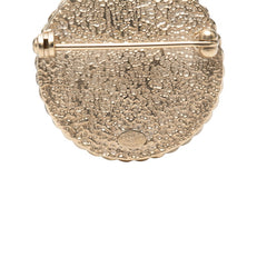 シャネル ココマーク ブローチ ゴールド ホワイト メッキ レディース CHANEL 【中古】