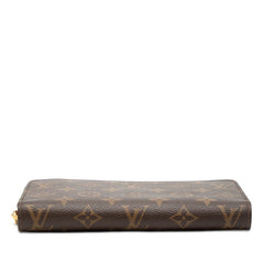 ルイ ヴィトン モノグラム ジッピーウォレット ラウンドファスナー 長財布 M60017 ブラウン PVC レディース LOUIS VUITTON 【中古】