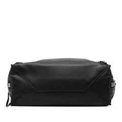 バレンシアガ ペーパー A6 ハンドバッグ ショルダーバッグ 2WAY 370926 ブラック レザー レディース BALENCIAGA 【中古】