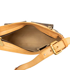 ルイ ヴィトン モノグラム ハドソンGM ショルダーバッグ M40045 ブラウン PVC レザー レディース LOUIS VUITTON 【中古】