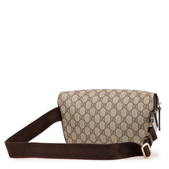 グッチ GGスプリーム ウエストバッグ ボディバッグ 233269 ベージュ ブラウン PVC レザー レディース GUCCI 【中古】