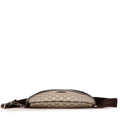 グッチ GGスプリーム ウエストバッグ ボディバッグ 233269 ベージュ ブラウン PVC レザー レディース GUCCI 【中古】