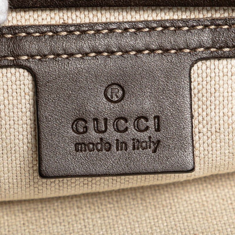 グッチ GGスプリーム ウエストバッグ ボディバッグ 233269 ベージュ ブラウン PVC レザー レディース GUCCI 【中古】