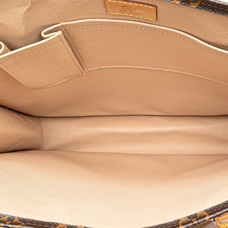 ルイ ヴィトン モノグラム サックプラ ハンドバッグ トートバッグ M51140 ブラウン PVC レザー レディース LOUIS VUITTON 【中古】