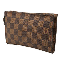 ルイ ヴィトン ダミエ マレ 付属 ポーチ ブラウン PVC レザー レディース LOUIS VUITTON 中古