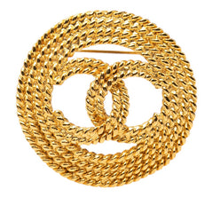 シャネル ココマーク ヴィンテージ ブローチ ゴールド メッキ レディース CHANEL 【中古】