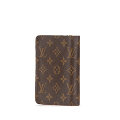 ルイ ヴィトン モノグラム ポルトパピエ ジップ 二つ折り財布 M61207 ブラウン PVC レザー レディース LOUIS VUITTON 【中古】