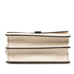 フェンディ キャナイ チェーン ショルダーバッグ 8M0381 ベージュ レザー レディース FENDI 【中古】