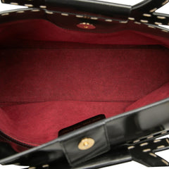 サルヴァトーレフェラガモ ハンドバッグ ブラック レザー レディース Salvatore Ferragamo 【中古】