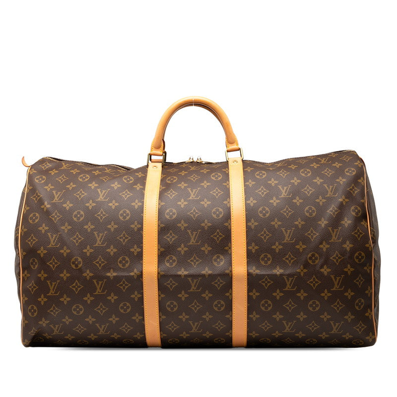 ルイ ヴィトン モノグラム キーポル60 ボストンバッグ トラベルバッグ M41422 ブラウン PVC レザー レディース LOUIS VUITTON 【中古】