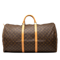 ルイ ヴィトン モノグラム キーポル60 ボストンバッグ トラベルバッグ M41422 ブラウン PVC レザー レディース LOUIS VUITTON 【中古】