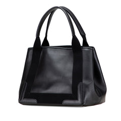 バレンシアガ ネイビーカバス S ハンドバッグ 339933 ブラック レザー レディース BALENCIAGA 【中古】