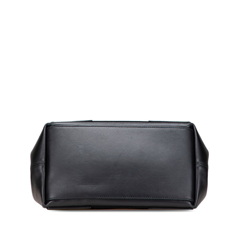 バレンシアガ ネイビーカバス S ハンドバッグ 339933 ブラック レザー レディース BALENCIAGA 【中古】