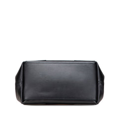 バレンシアガ ネイビーカバス S ハンドバッグ 339933 ブラック レザー レディース BALENCIAGA 【中古】
