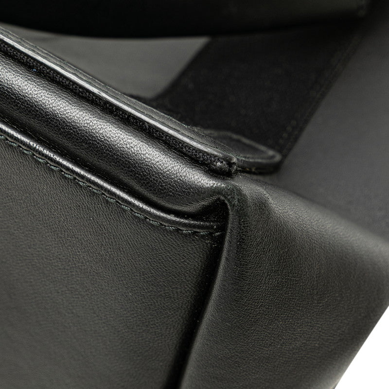 バレンシアガ ネイビーカバス S ハンドバッグ 339933 ブラック レザー レディース BALENCIAGA 【中古】
