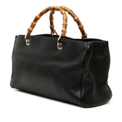 グッチ バンブー ハンドバッグ ショルダーバッグ 2WAY 323660 ブラック レザー レディース GUCCI 【中古】