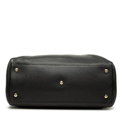 グッチ バンブー ハンドバッグ ショルダーバッグ 2WAY 323660 ブラック レザー レディース GUCCI 【中古】