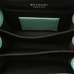 ブルガリ セルぺンティ フォーエバー ハンドバッグ チェーン ショルダーバッグ 2WAY アクアマリン エナメル レディース BVLGARI 中古