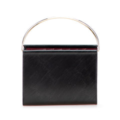 カルティエ トリニティ ハンドバッグ ウォレットバッグ ブラック ゴールド レザー メッキ レディース CARTIER 【中古】