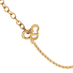 ディオール ヴィンテージ CDロゴ ネックレス ゴールド メッキ レディース Dior 【中古】