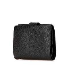 シャネル ココマーク 二つ折り財布 ブラック キャビアスキン レディース CHANEL 【中古】