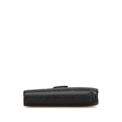 シャネル ココマーク 二つ折り財布 ブラック キャビアスキン レディース CHANEL 【中古】