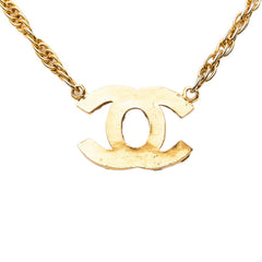 シャネル ココマーク チェーン ネックレス ゴールド メッキ ラインストーン レディース CHANEL 【中古】