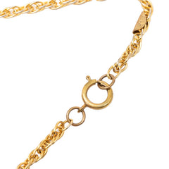シャネル ココマーク チェーン ネックレス ゴールド メッキ ラインストーン レディース CHANEL 【中古】