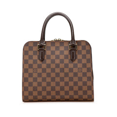 ルイ ヴィトン ダミエ トリアナ ハンドバッグ N51155 ブラウン PVC レザー レディース LOUIS VUITTON 【中古】