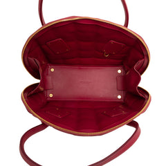 ボッテガヴェネタ ザ スウープ ハンドバッグ 2WAY 斜め掛け ショルダーバッグ ワインレッド レザー レディース BOTTEGAVENETA 中古