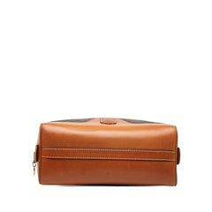 セリーヌ マカダム ハンドバッグ ブラウン PVC レザー レディース CELINE 【中古】