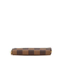 ルイ ヴィトン ダミエ ジッピーコインパース コインケース N63070 ブラウン PVC レディース LOUIS VUITTON 【中古】