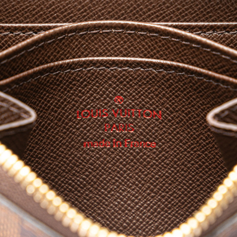 ルイ ヴィトン ダミエ ジッピーコインパース コインケース N63070 ブラウン PVC レディース LOUIS VUITTON 【中古】